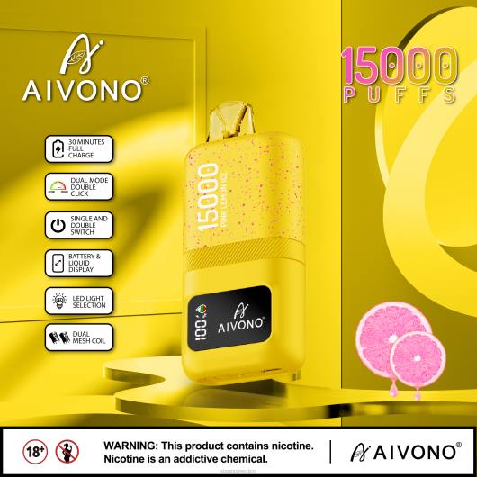 hielo de limon rosa Aivono AIM magic 15000 TRF461 | Aivono Mexico